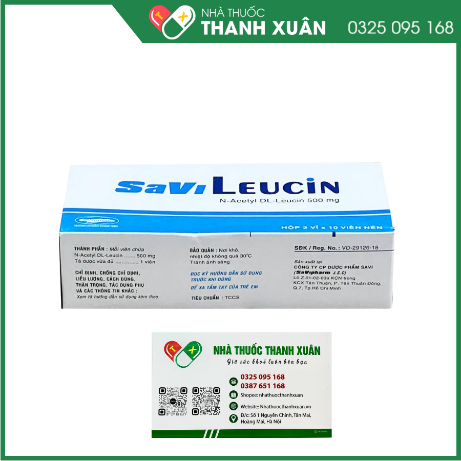 Savi Leucin điều trị chứng chóng mặt
